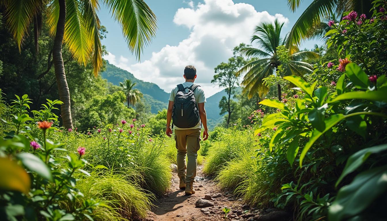 partez à l'aventure et découvrez les trésors cachés du péyi nord en martinique. profitez de randonnées inoubliables à travers des paysages époustouflants, des sentiers verdoyants et une biodiversité riche. vivez des moments authentiques et reconnectez-vous avec la nature dans cette région pittoresque. préparez-vous à être émerveillé!