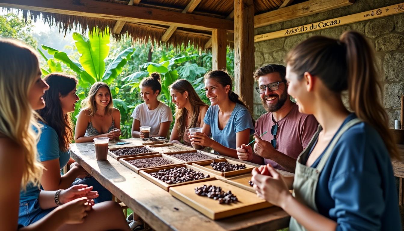 découvrez un chocolat d'exception, fruit des richesses naturelles de la martinique, où la jungle luxuriante offre des saveurs uniques. plongez dans l'univers chocolaté d'une île paradisiaque et laissez-vous séduire par la passion et le savoir-faire des artisans chocolatiers.