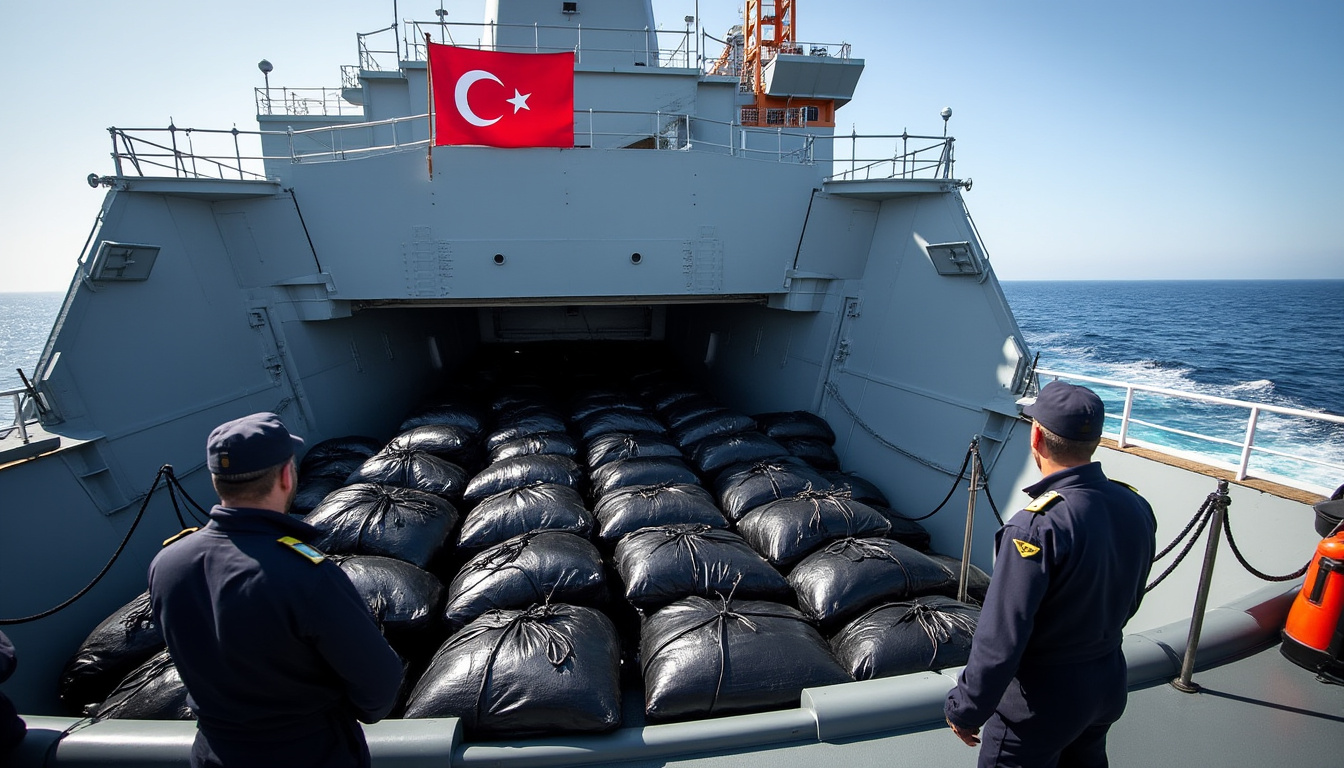 la marine française a intercepté 9 tonnes de cocaïne sur un navire turc au large de la martinique. retour sur cette saisie record, ses circonstances et ses enjeux pour la lutte contre le trafic de drogue.