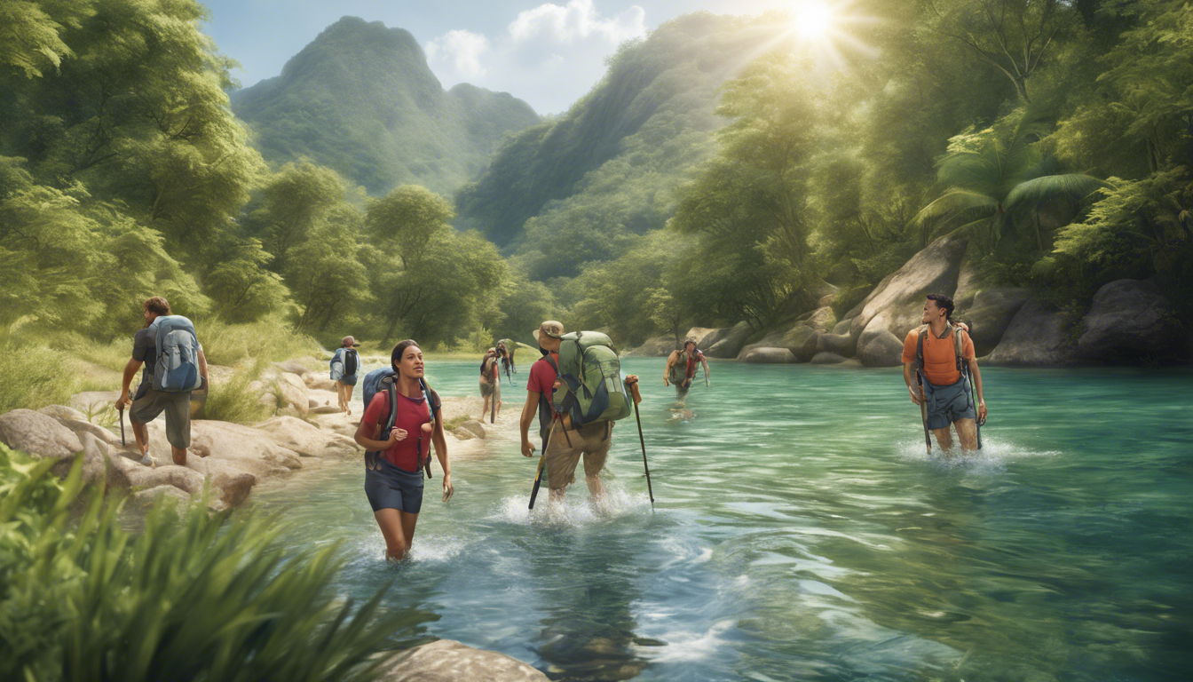 découvrez les joies de la randonnée aquatique dans les magnifiques rivières de l'île. vivez une expérience unique au cœur de la nature.