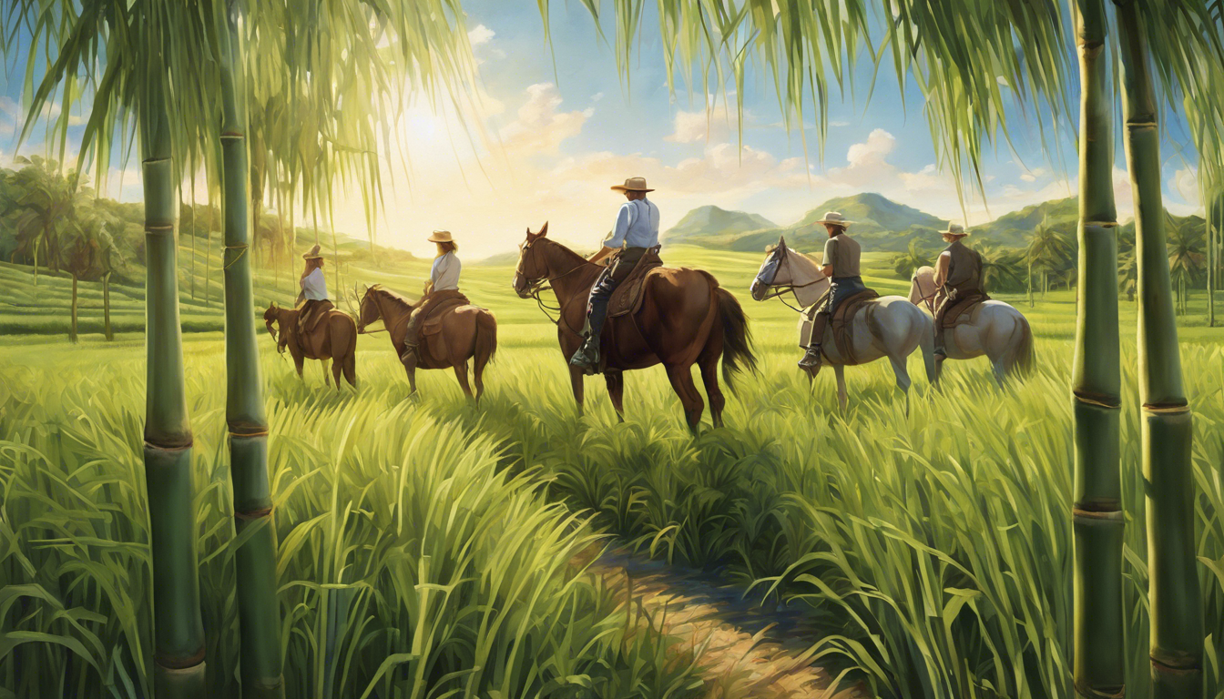 partez pour une balade équestre à travers les magnifiques champs de canne à sucre et découvrez la beauté naturelle de la région.
