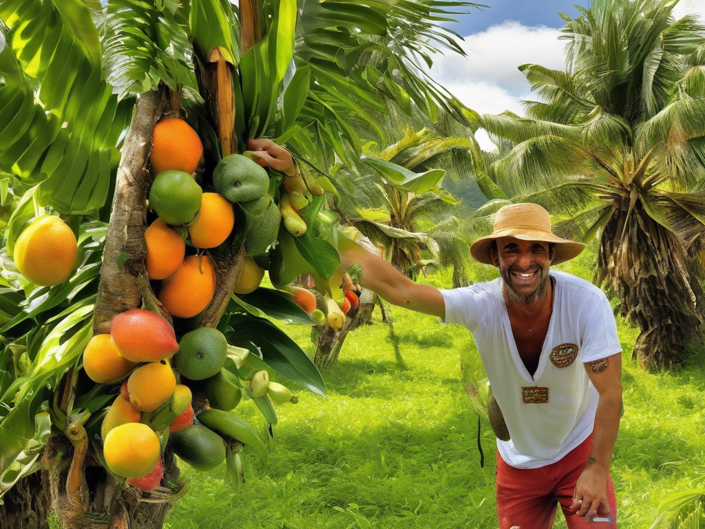 découvrez la joie de la cueillette et de la dégustation de fruits exotiques locaux dans une expérience gustative unique.