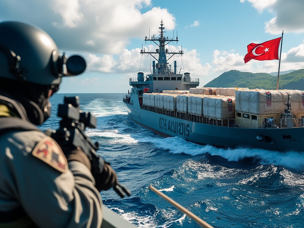 la marine française a intercepté 9 tonnes de cocaïne à bord d'un navire turc au large de la martinique. une saisie record qui souligne l'engagement de la france dans la lutte contre le trafic de drogue en mer des caraïbes.